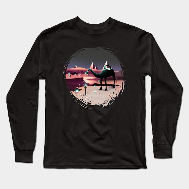 Watering the Desert Long Sleeve T-Shirt by schwebewesen